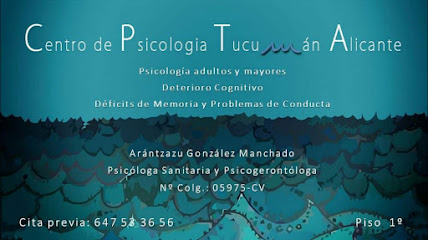 Psicóloga Arántzazu González Manchado. Demencia. Ansiedad. Depresión.